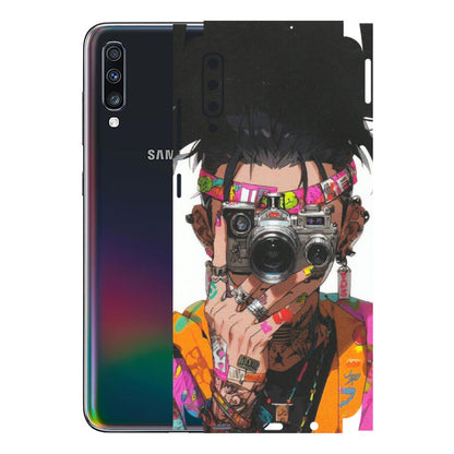Samsung A/S Series Phone Skins (All Models) - Camera Lover Girl - Matte Finish (M-09) Samsung Galaxy A70