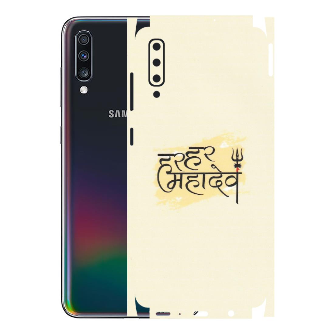 Samsung A/S Series Phone Skins (All Models) - Har Har Mahadev - Matte Finish (M-10) Samsung Galaxy A70