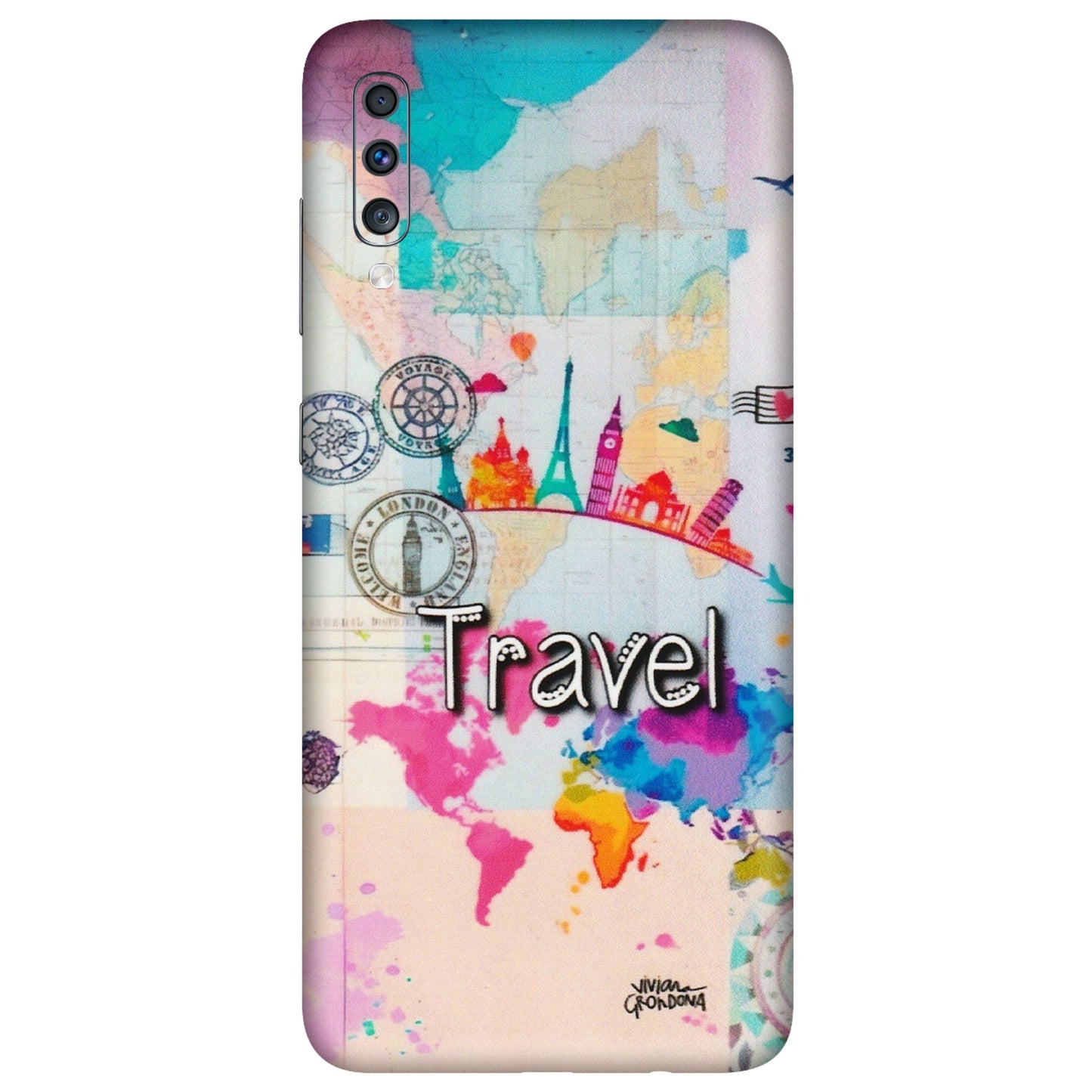 Samsung A/S Series Phone Skins (All Models) - Travel The Wonders - Matte Finish (M-108) Samsung Galaxy A70