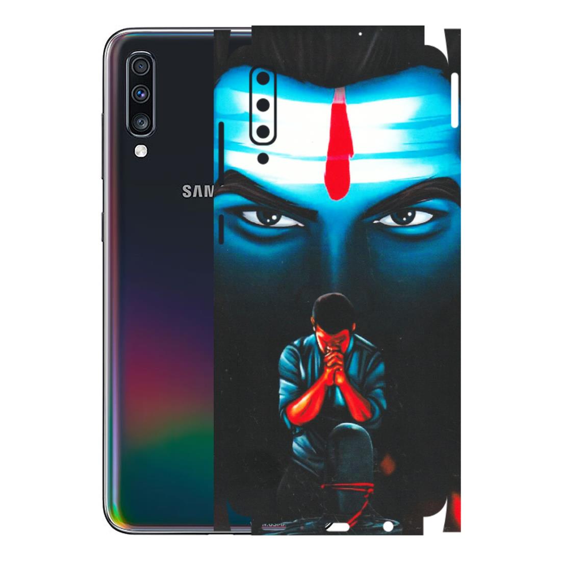 Samsung A/S Series Phone Skins (All Models) - Mahakal Bhakt - Matte Finish (M-112) Samsung Galaxy A70