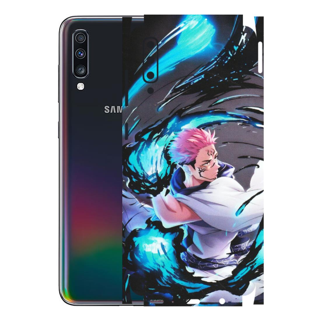 Samsung A/S Series Phone Skins (All Models) - New Jujutsu Kaisen Grey Blue Anime - Matte Finish (M-127) Samsung Galaxy A70