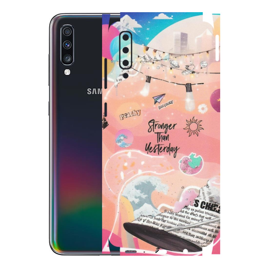 Samsung A/S Series Phone Skins (All Models) - Stronger Then Yesterday - Matte Finish (M-128) Samsung Galaxy A70