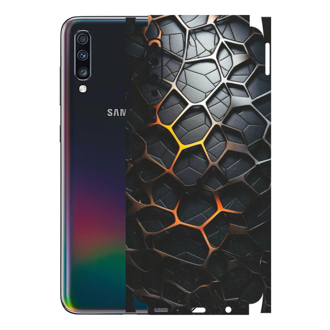 Samsung A/S Series Phone Skins (All Models) - New Abstract Graphite Tiles - Matte Finish (M-130) Samsung Galaxy A70