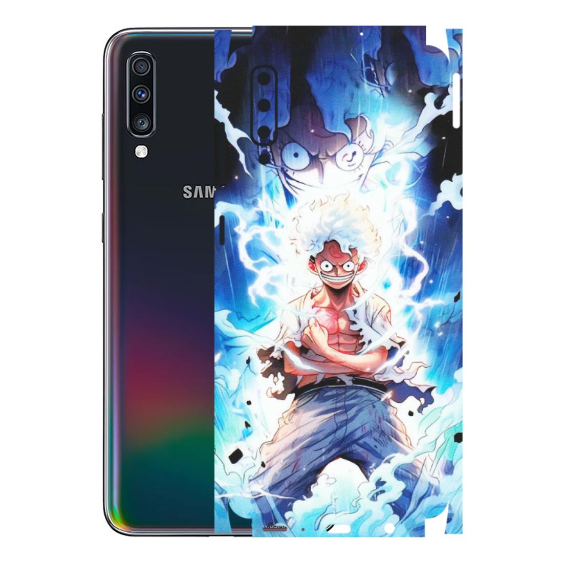 Samsung A/S Series Phone Skins (All Models) - Blue Thunder Luffy Anime - Matte Finish (M-132) Samsung Galaxy A70