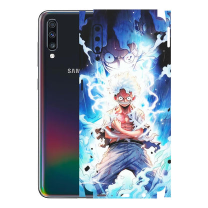 Samsung A/S Series Phone Skins (All Models) - Blue Thunder Luffy Anime - Matte Finish (M-132) Samsung Galaxy A70