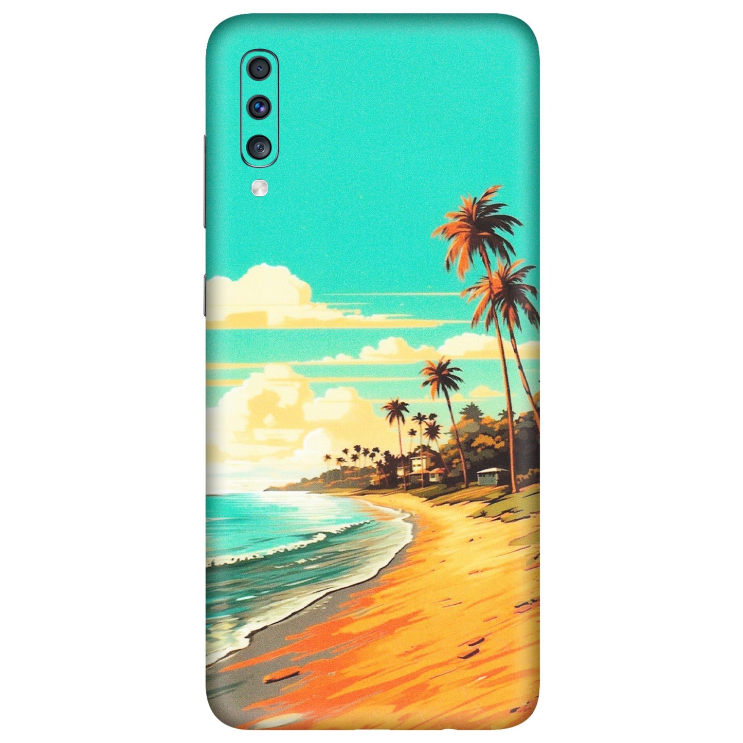 Samsung A/S Series Phone Skins (All Models) - Miami Beach - Matte Finish (M-136) Samsung Galaxy A70