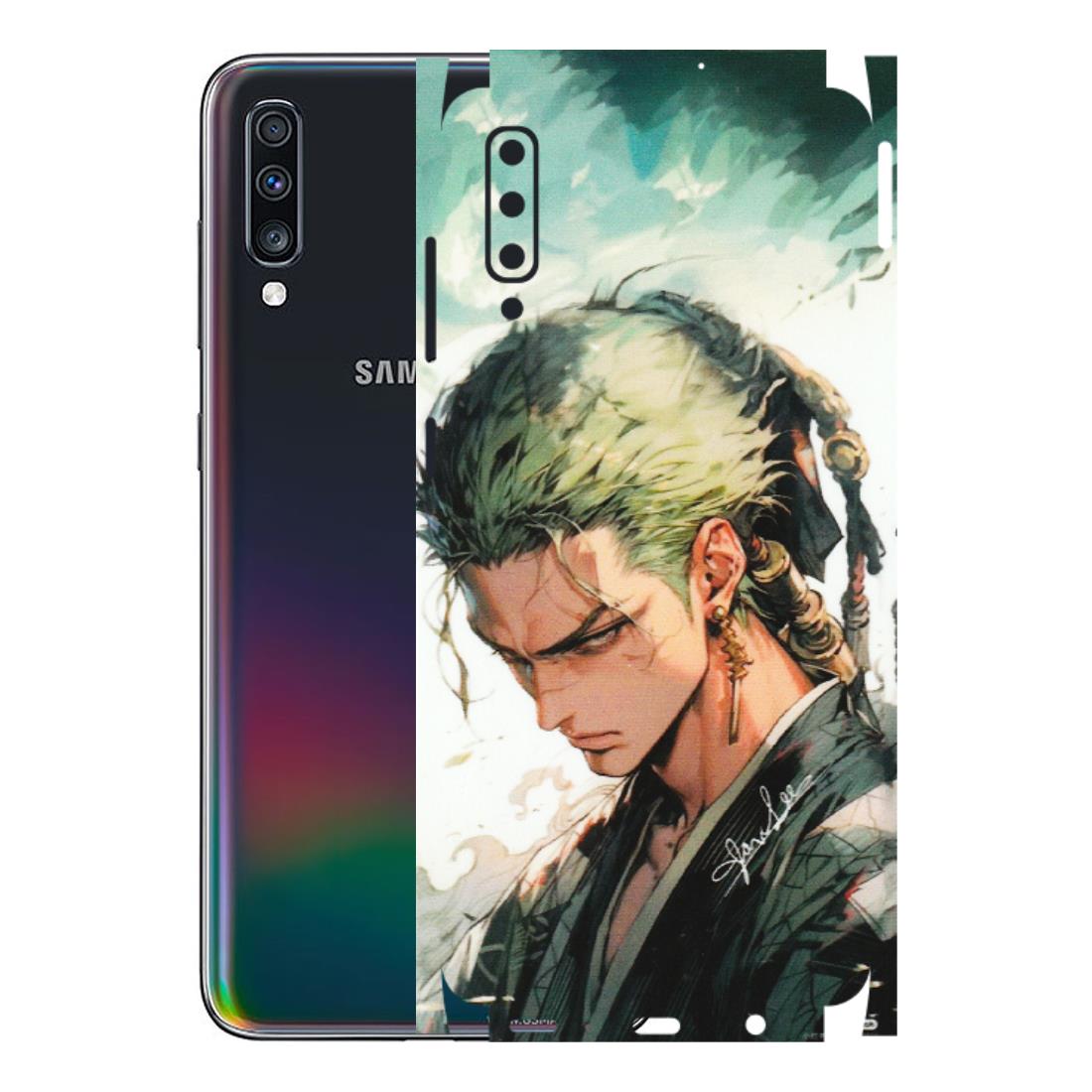 Samsung A/S Series Phone Skins (All Models) - New Roronoa Zoro One Picece Anime - Matte Finish (M-140) Samsung Galaxy A70