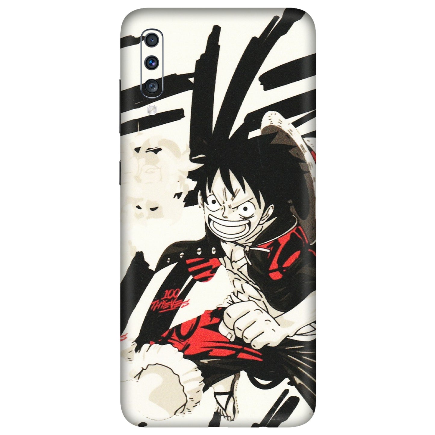 Samsung A/S Series Phone Skins (All Models) - Monkey D.Luffy Manga Anime - Matte Finish (M-145) Samsung Galaxy A70