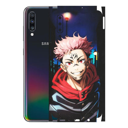 Samsung A/S Series Phone Skins (All Models) - Yuji Itadori Funny Face Anime - Matte Finish (M-152) Samsung Galaxy A70