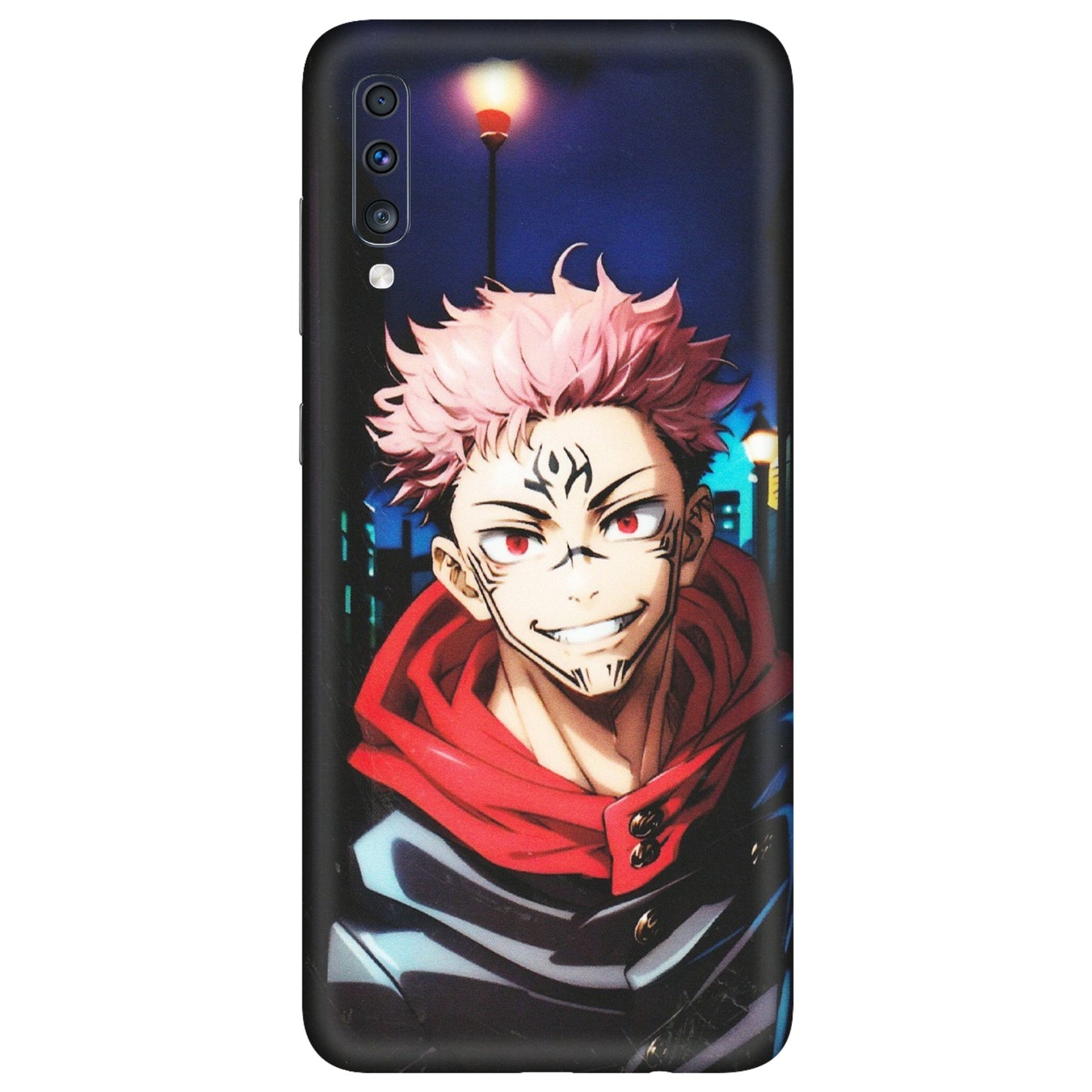 Samsung A/S Series Phone Skins (All Models) - Yuji Itadori Funny Face Anime - Matte Finish (M-152) Samsung Galaxy A70
