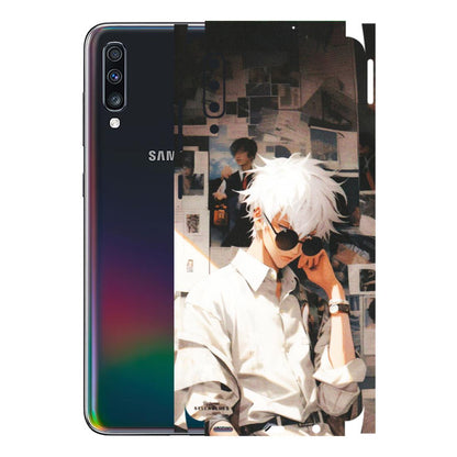 Samsung A/S Series Phone Skins (All Models) - Gojo Satoru Jujustu Kaisen Anime - Matte Finish (M-156) Samsung Galaxy A70