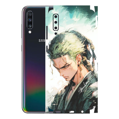 Samsung A/S Series Phone Skins (All Models) - Pirate Hunter One Piece Anime - Matte Finish (M-157) Samsung Galaxy A70