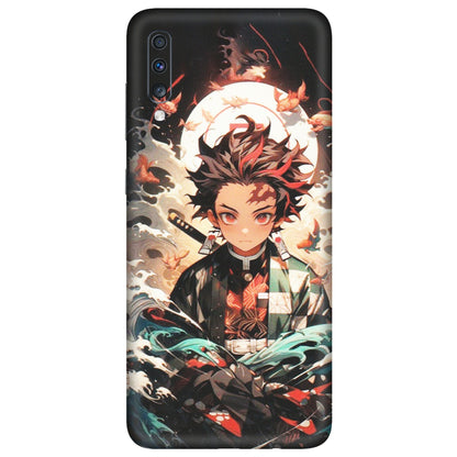 Samsung A/S Series Phone Skins (All Models) - Tanjiro Demon Slayer Anime - Matte Finish (M-158) Samsung Galaxy A70