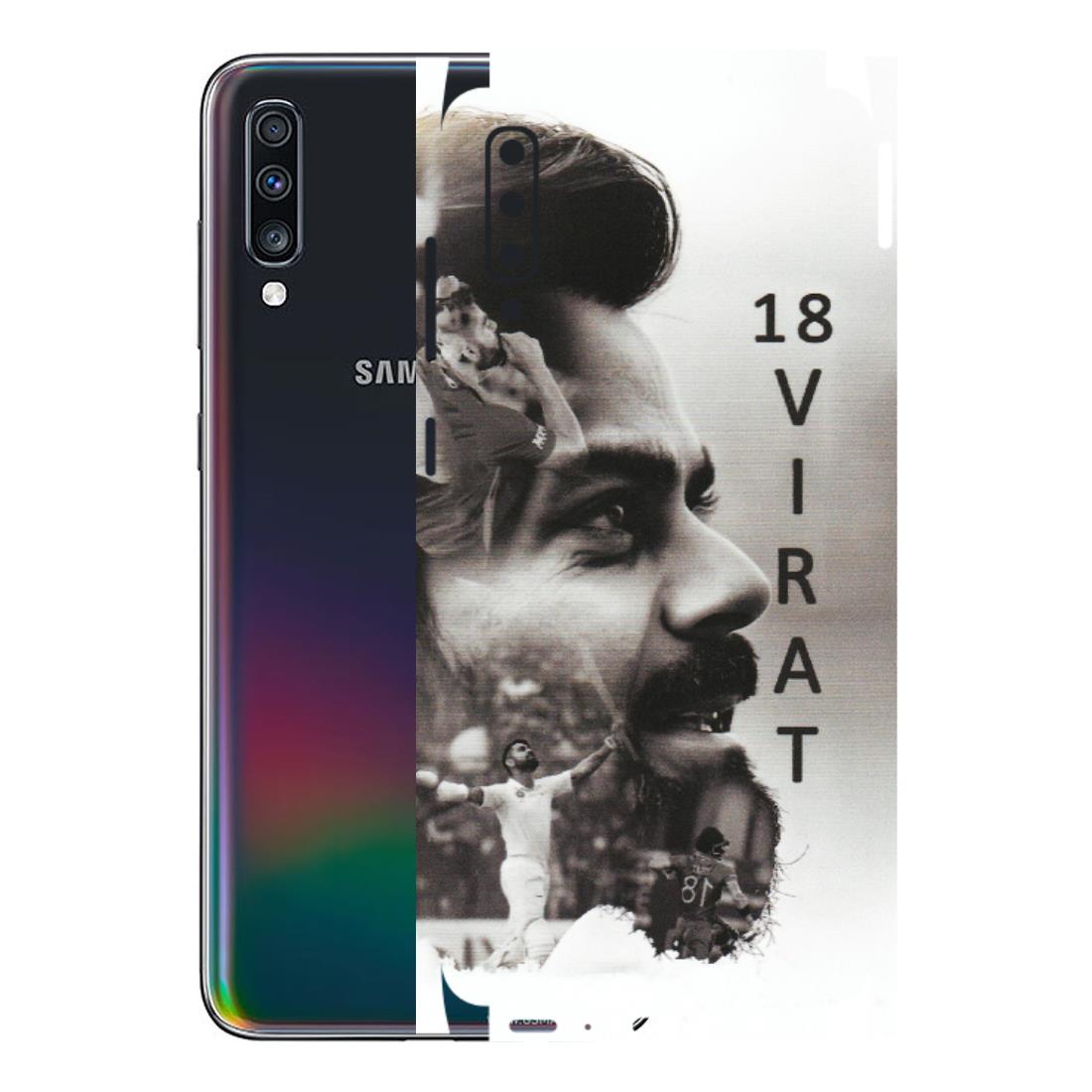 Samsung A/S Series Phone Skins (All Models) - Virat Kohli Cricketer - Matte Finish (M-163) Samsung Galaxy A70