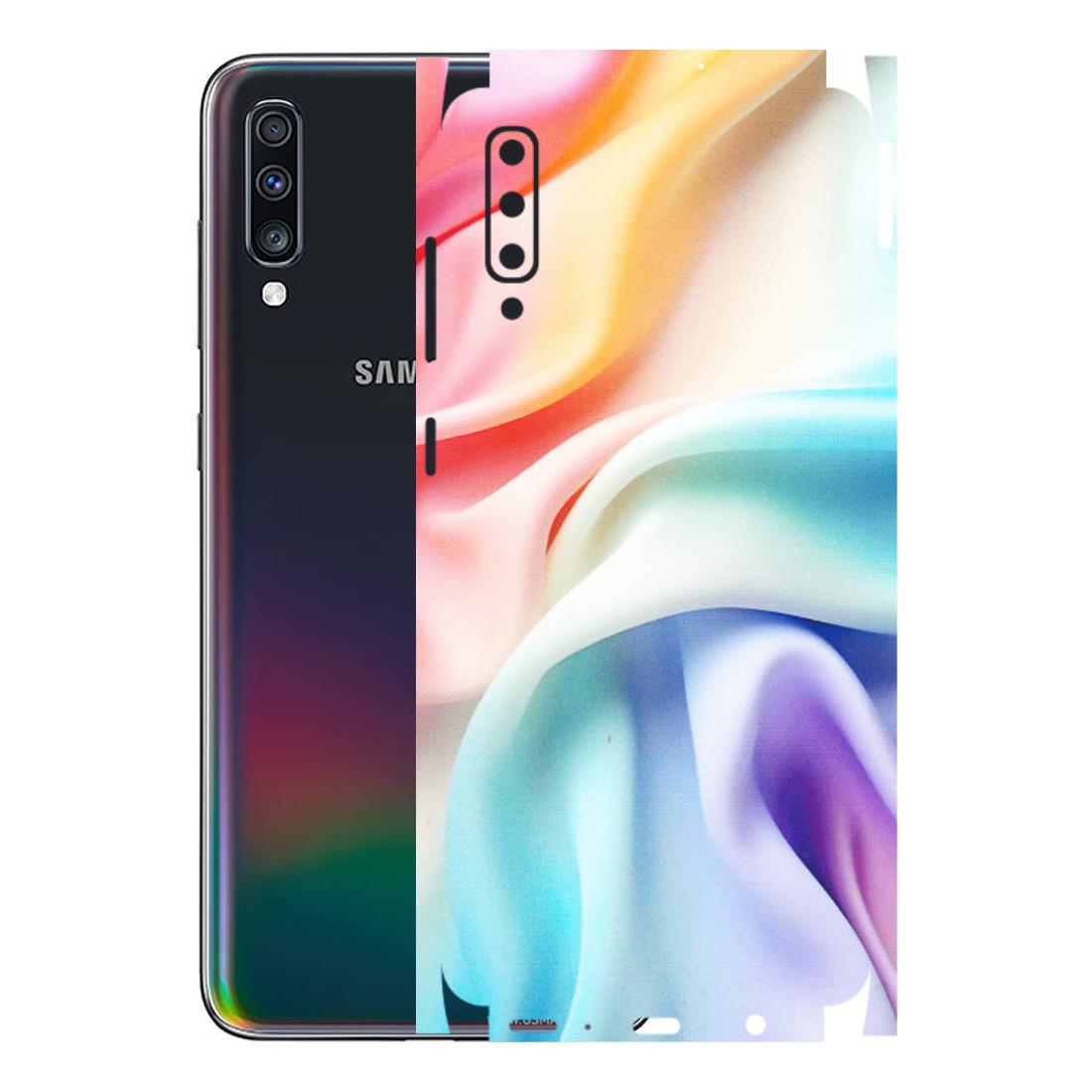 Samsung A/S Series Phone Skins (All Models) - Colourful Silk Cloth - Matte Finish (M-165) Samsung Galaxy A70