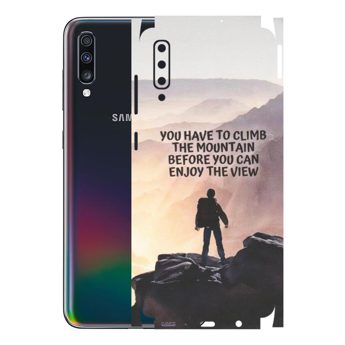 Samsung A/S Series Phone Skins (All Models) - Motivational Hiking Mountain - Matte Finish (M-28) Samsung Galaxy A70
