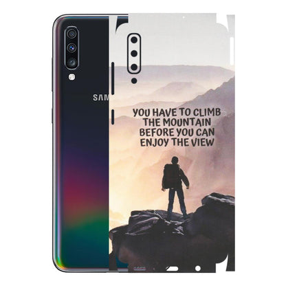 Samsung A/S Series Phone Skins (All Models) - Motivational Hiking Mountain - Matte Finish (M-28) Samsung Galaxy A70