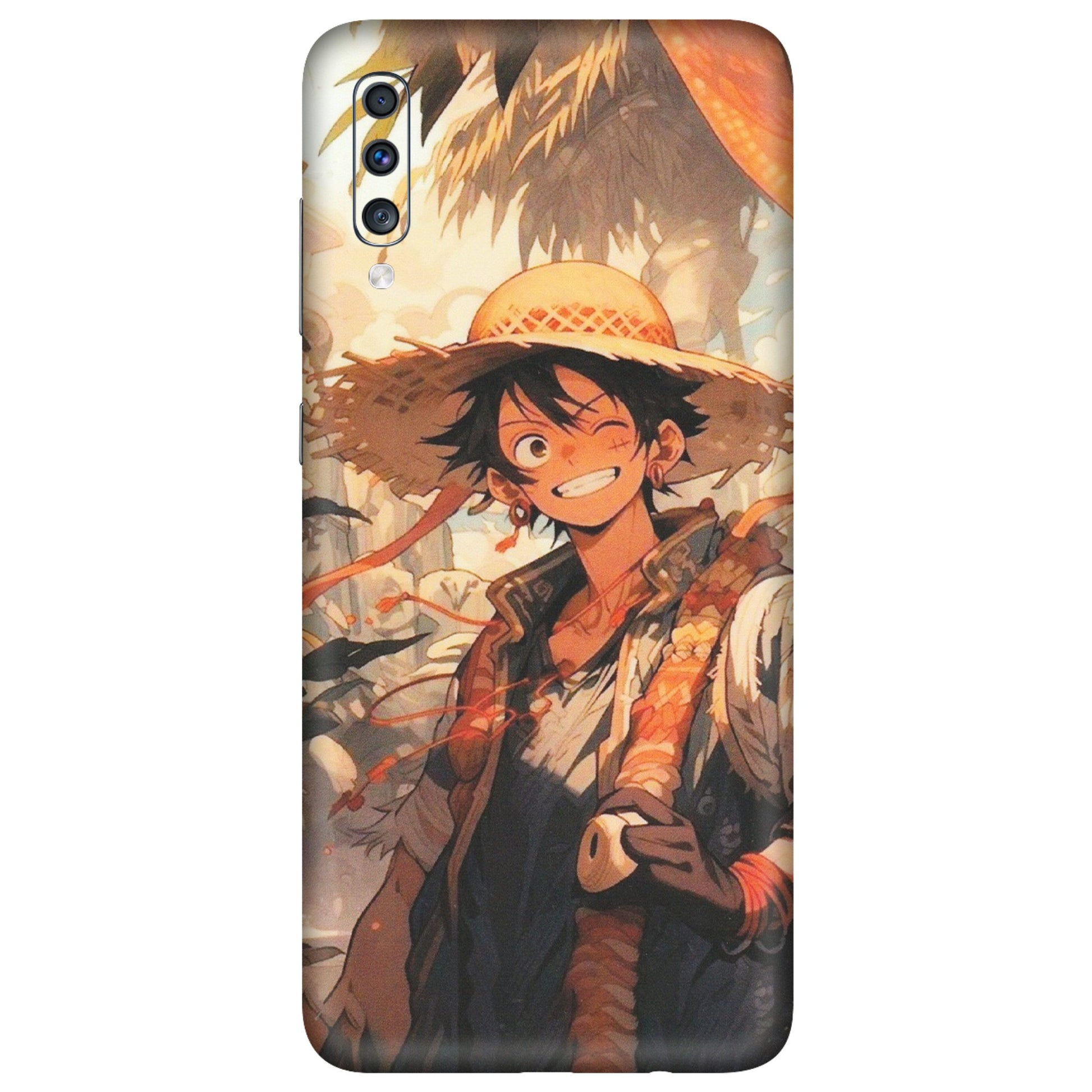 Samsung A/S Series Phone Skins (All Models) - Anime Character Smile - Matte Finish (M-33) Samsung Galaxy A70