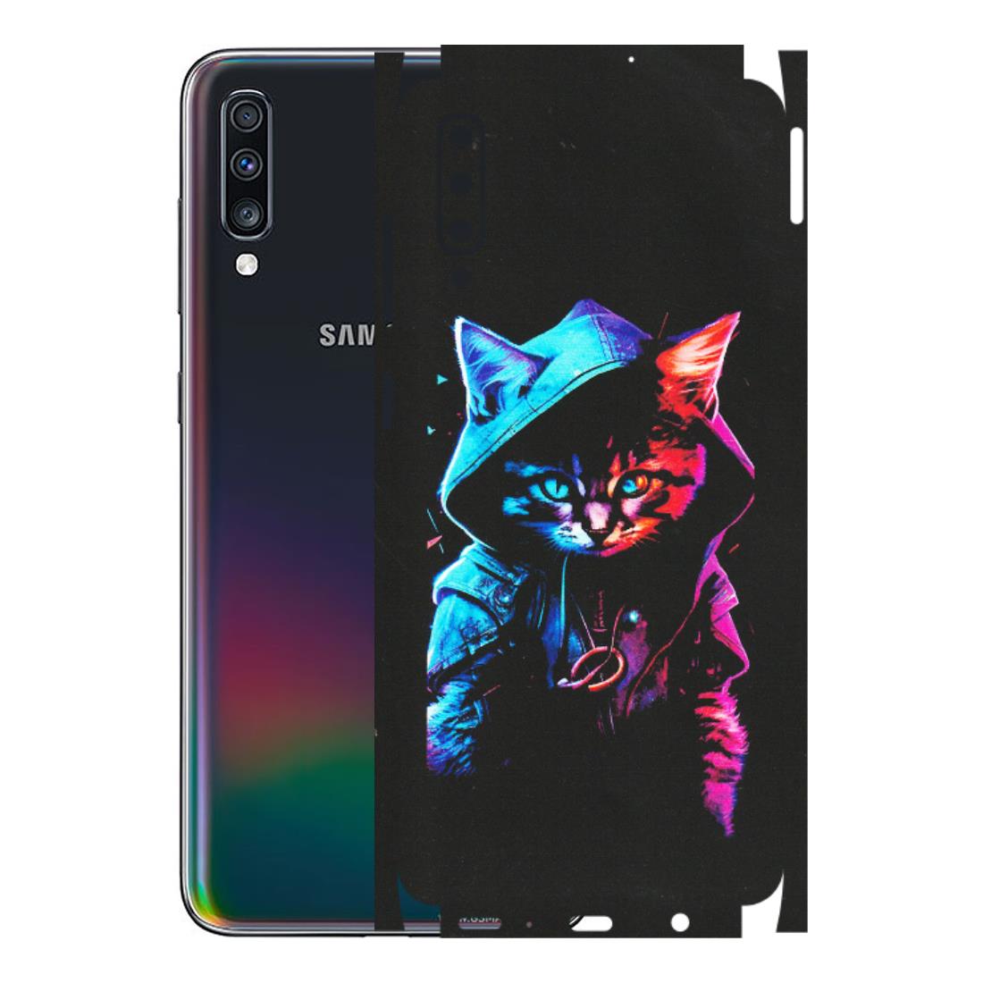 Samsung A/S Series Phone Skins (All Models) - Cyberpunk Cat - Matte Finish (M-45) Samsung Galaxy A70