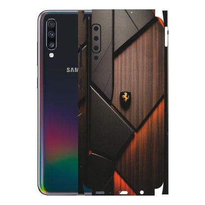 Samsung A/S Series Phone Skins (All Models) - Lambo Beauty Wood Pattern Sober - Matte Finish (M-51) Samsung Galaxy A70