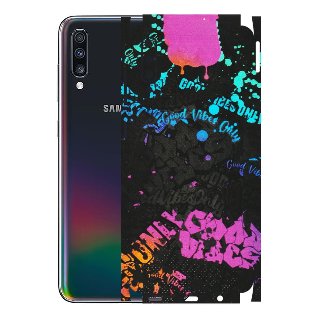 Samsung A/S Series Phone Skins (All Models) - Majestic Black Vibes - Matte Finish (M-62) Samsung Galaxy A70