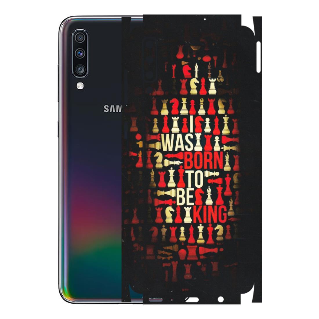 Samsung A/S Series Phone Skins (All Models) - Born To Be King - Matte Finish (M-73) Samsung Galaxy A70