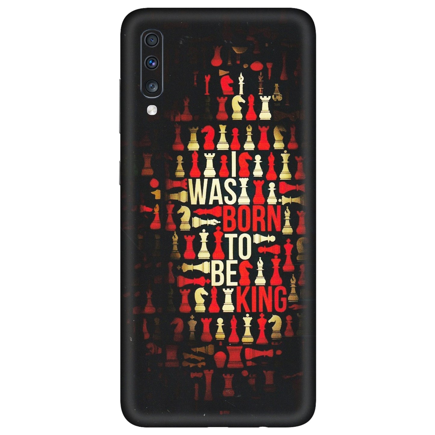 Samsung A/S Series Phone Skins (All Models) - Born To Be King - Matte Finish (M-73) Samsung Galaxy A70