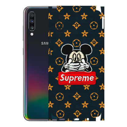 Samsung A/S Series Phone Skins (All Models) - Mickey Supreme - Matte Finish (M-83) Samsung Galaxy A70