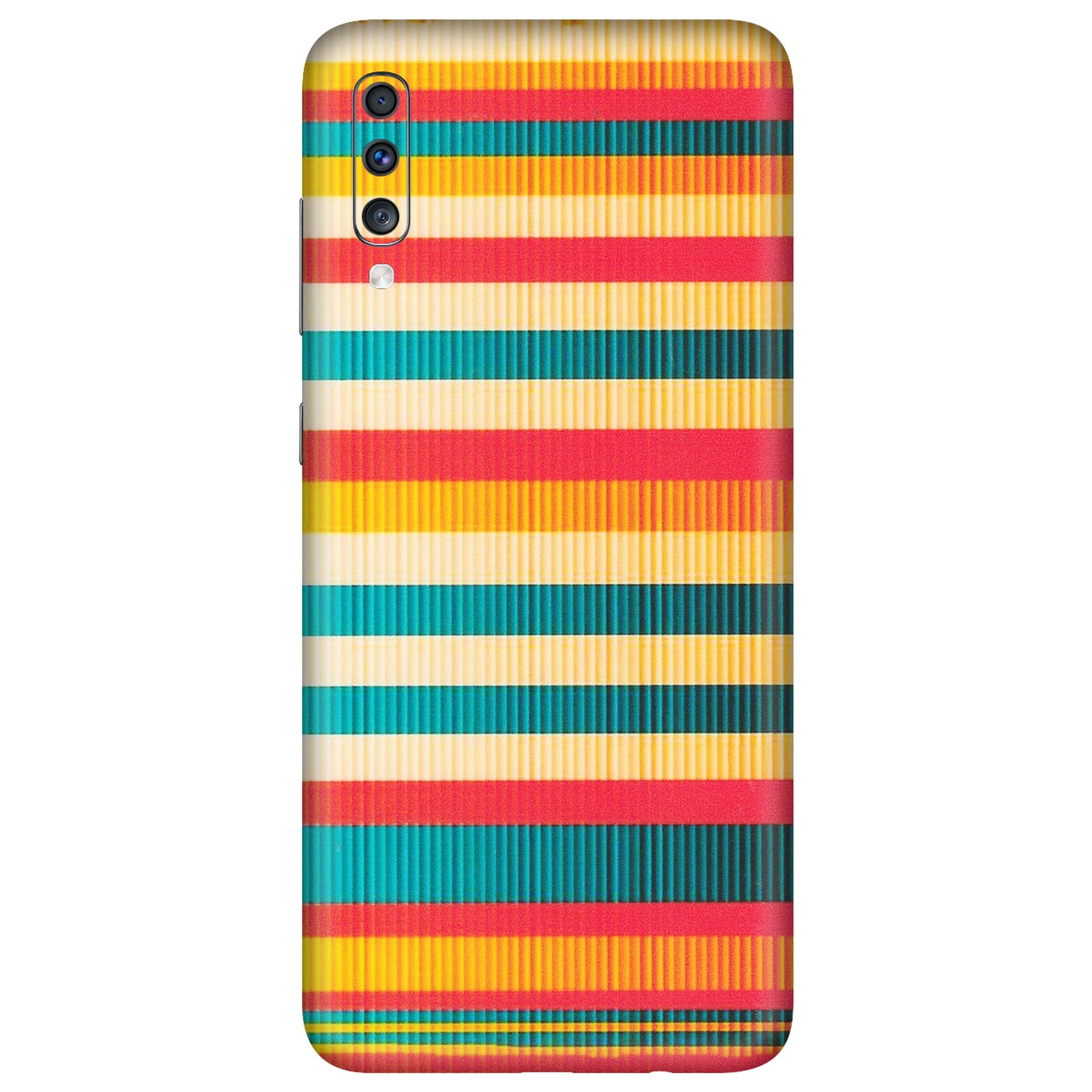Samsung A/S Series Phone Skins (All Models) - Colourful Stripes Soothing Effect - Matte Finish (M-86) Samsung Galaxy A70