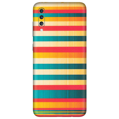 Samsung A/S Series Phone Skins (All Models) - Colourful Stripes Soothing Effect - Matte Finish (M-86) Samsung Galaxy A70