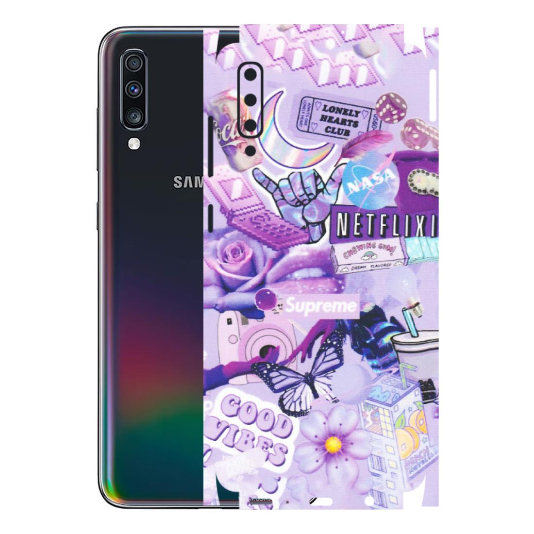 Samsung A/S Series Phone Skins (All Models) - Supreme Purple Magic - Matte Finish (M-88) Samsung Galaxy A70