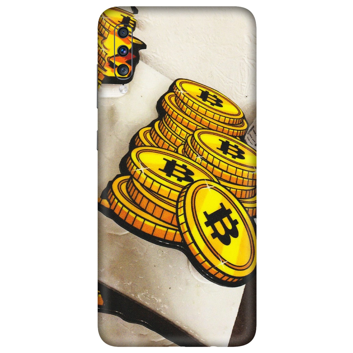 Samsung A/S Series Phone Skins (All Models) - Billionaire Bitcoin Collection - Matte Finish (M-92) Samsung Galaxy A70