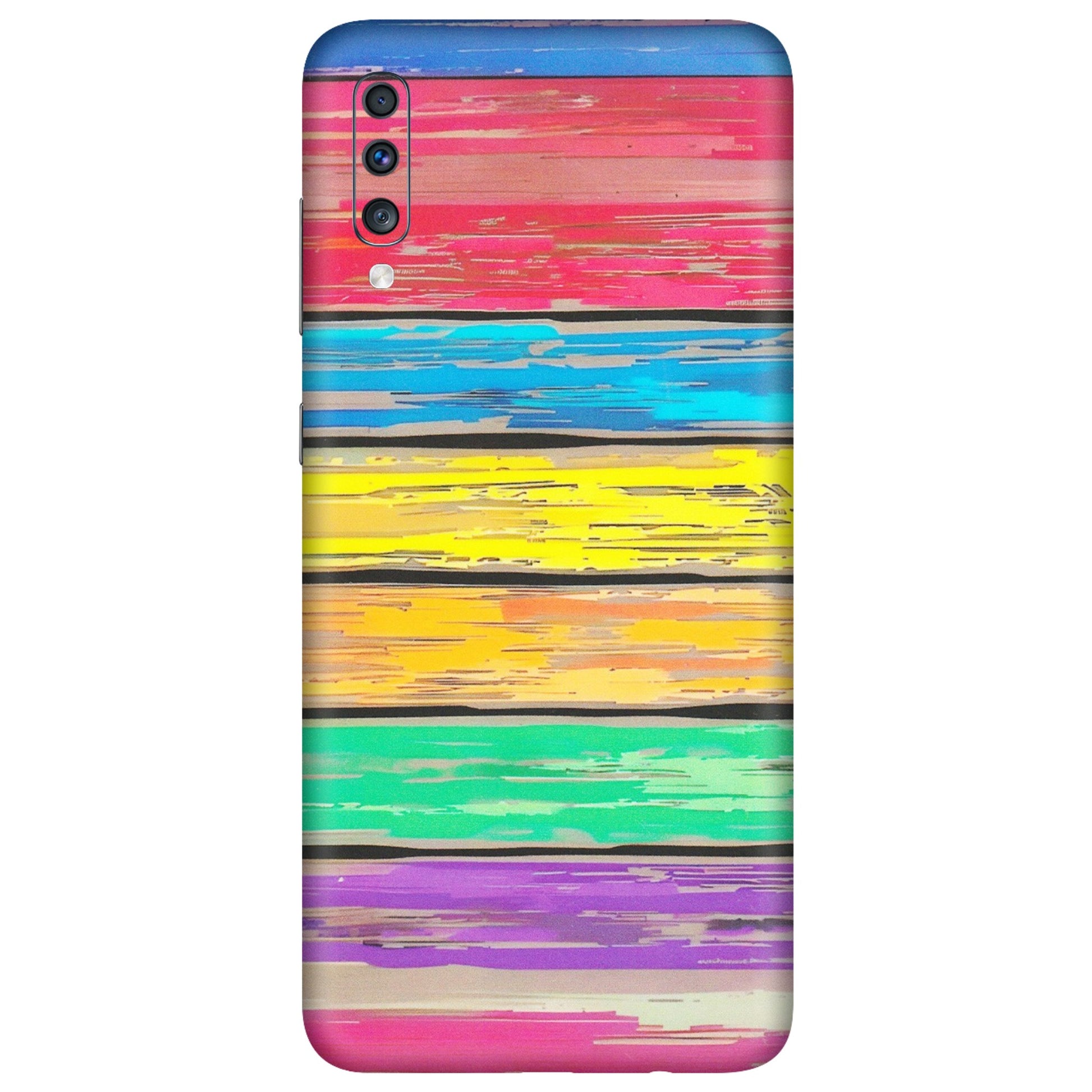 Samsung A/S Series Phone Skins (All Models) - Multi Colour Wooden Wall - Matte Finish (M-96) Samsung Galaxy A70