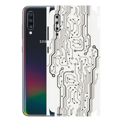 Samsung A/S Series Phone Skins (All Models) - Tech Circuits - Transparent Finish (T-03) Samsung Galaxy A70