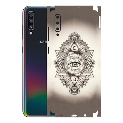 Samsung A/S Series Phone Skins (All Models) - Illuminati Great Eye - Transparent Finish (T-14) Samsung Galaxy A70