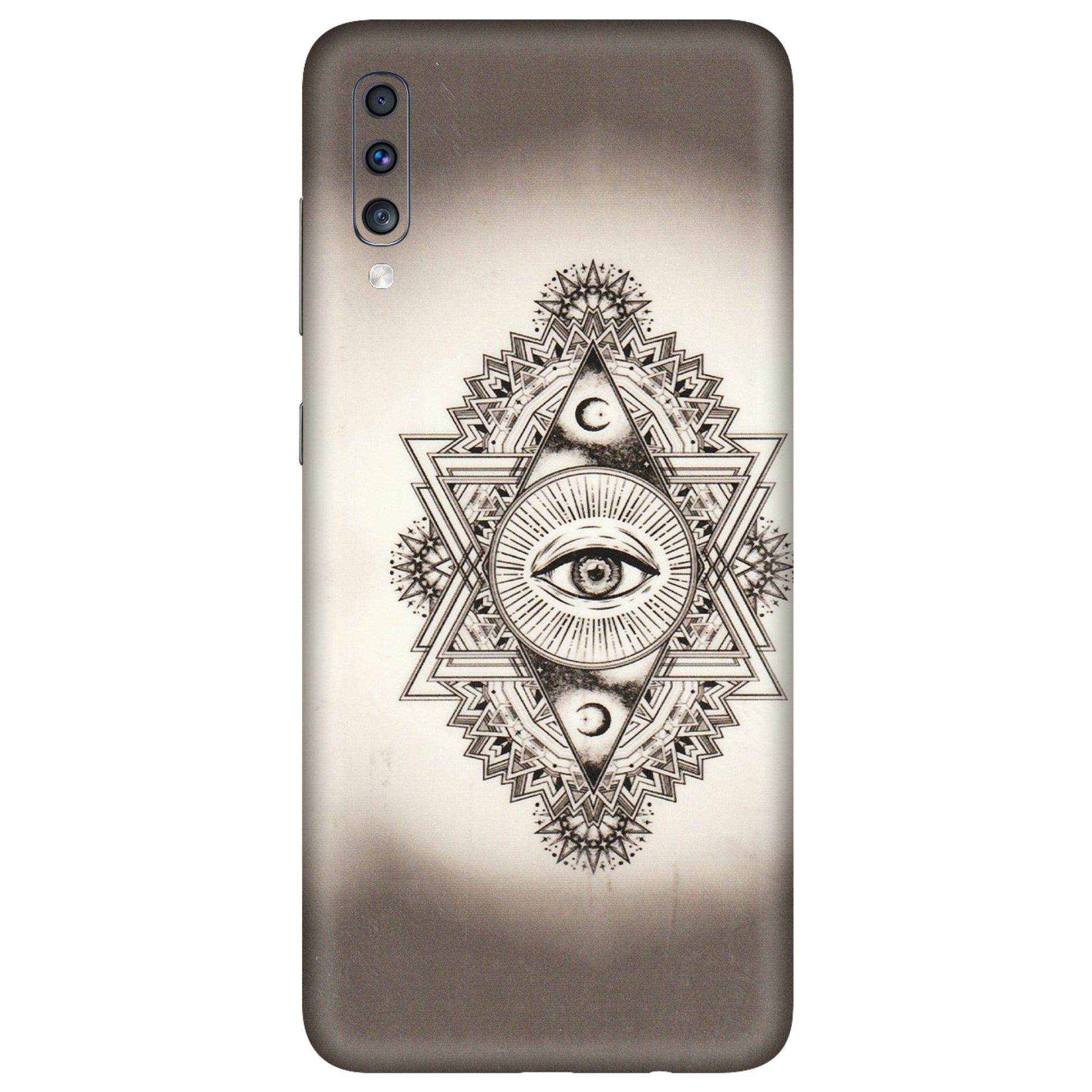 Samsung A/S Series Phone Skins (All Models) - Illuminati Great Eye - Transparent Finish (T-14) Samsung Galaxy A70