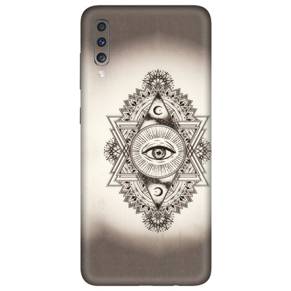 Samsung A/S Series Phone Skins (All Models) - Illuminati Great Eye - Transparent Finish (T-14) Samsung Galaxy A70