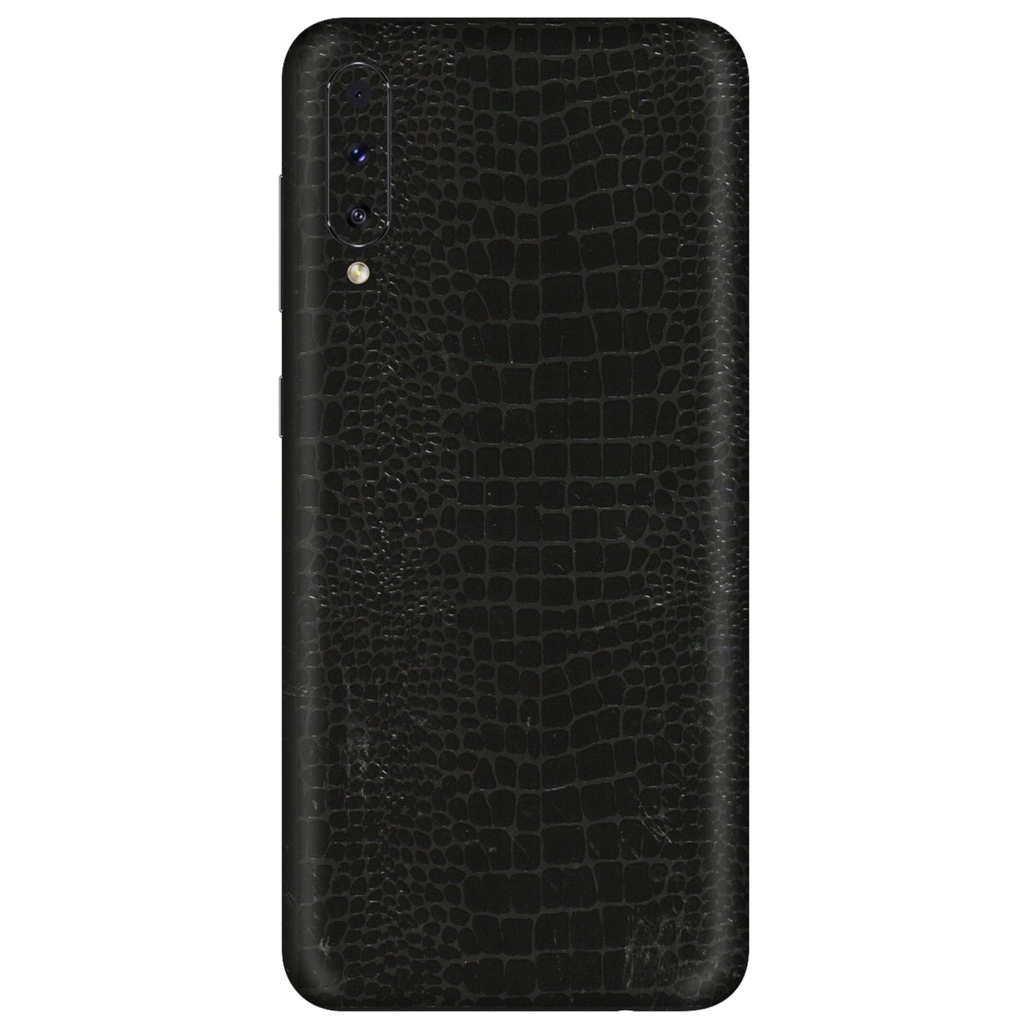Samsung A/S Series Phone Skins (All Models) - Snake Leather Black - 3D Embossed Finish (L-107) Samsung Galaxy A70s