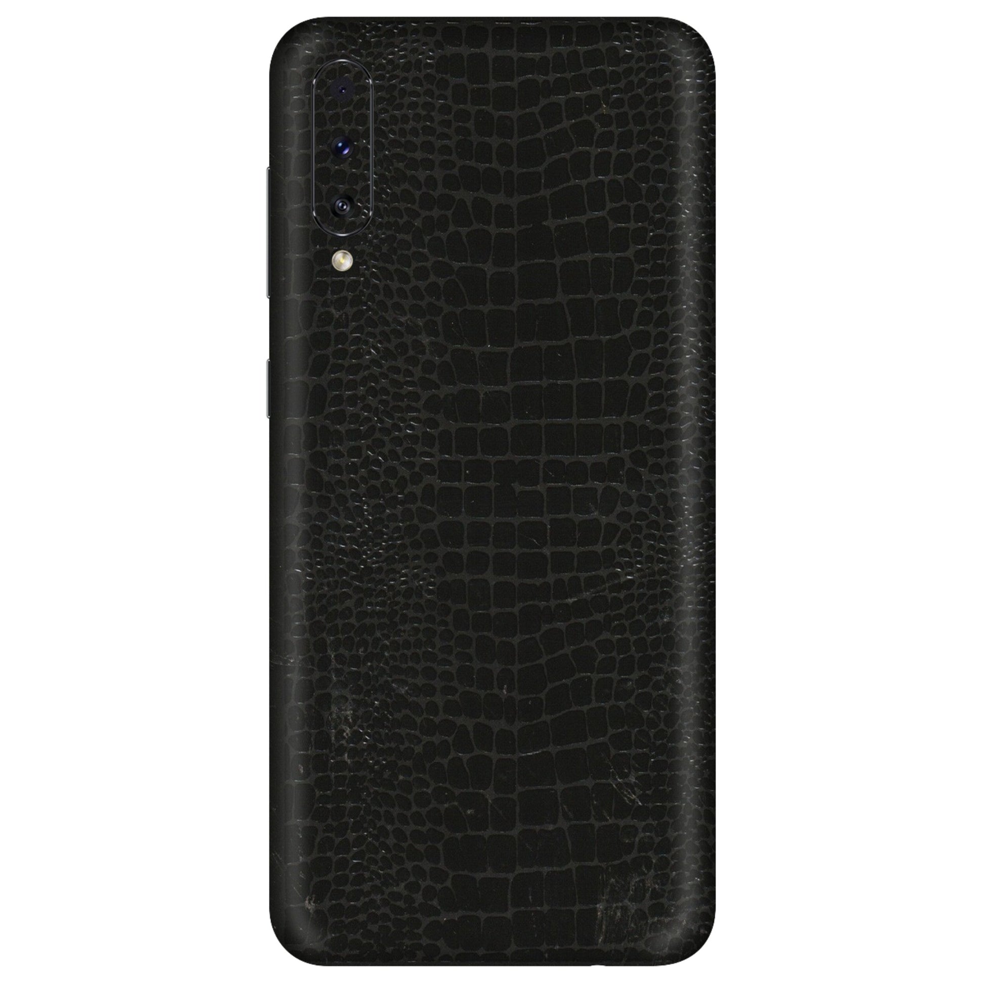 Samsung A/S Series Phone Skins (All Models) - Snake Leather Black - 3D Embossed Finish (L-107) Samsung Galaxy A70s