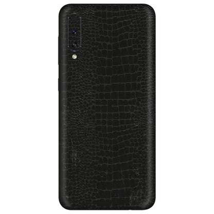 Samsung A/S Series Phone Skins (All Models) - Snake Leather Black - 3D Embossed Finish (L-107) Samsung Galaxy A70s