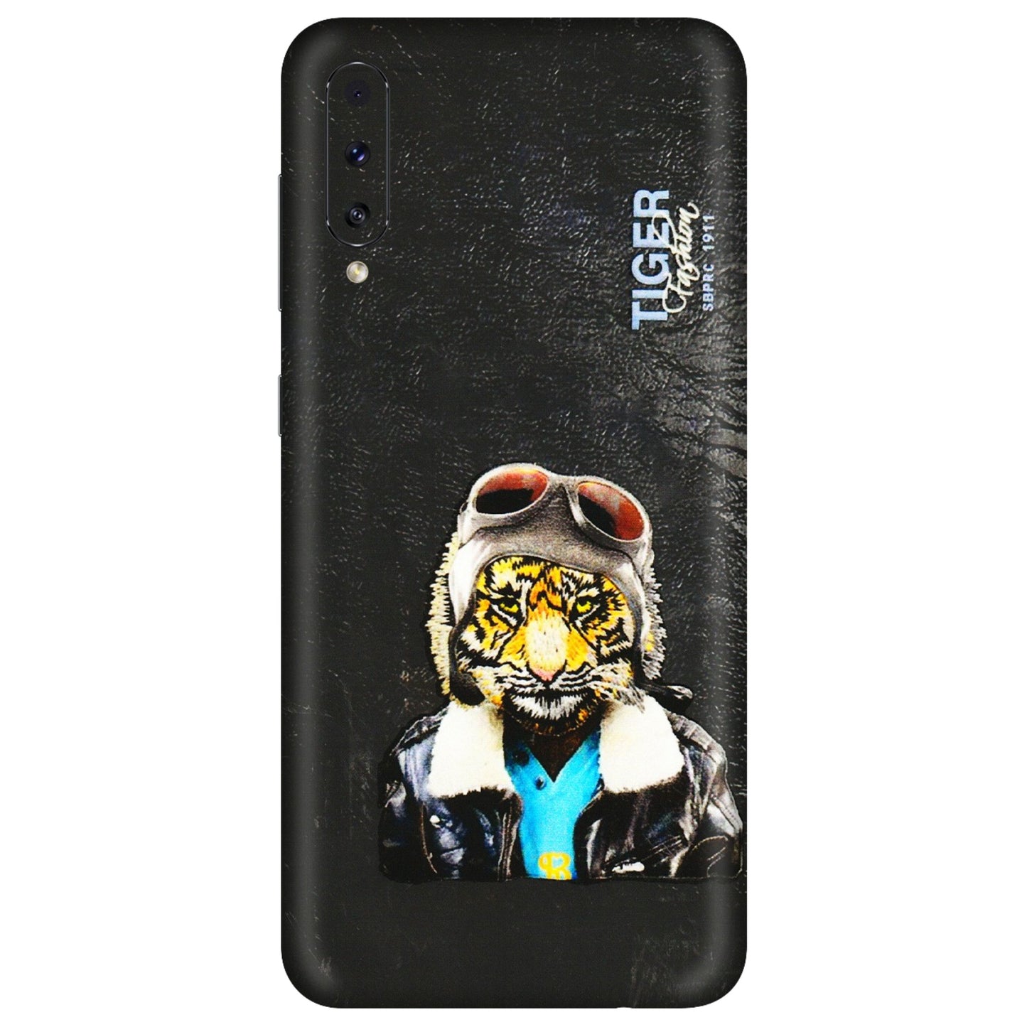 Samsung A/S Series Phone Skins (All Models) - Rider Tiger - 3D Embossed Finish (L-113) Samsung Galaxy A70s