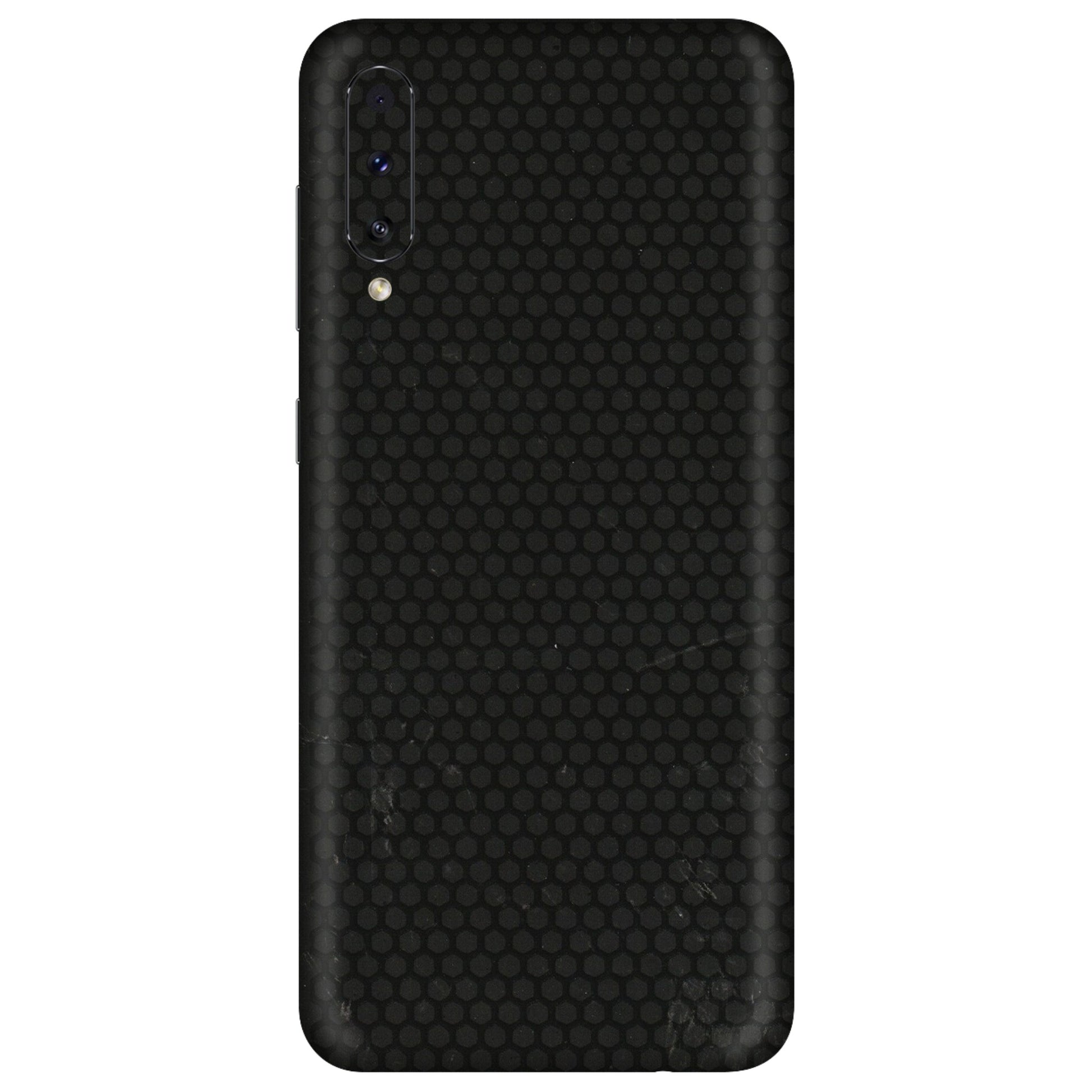 Samsung A/S Series Phone Skins (All Models) - Black honeycomb - 3D Embossed Finish (L-114) Samsung Galaxy A70s