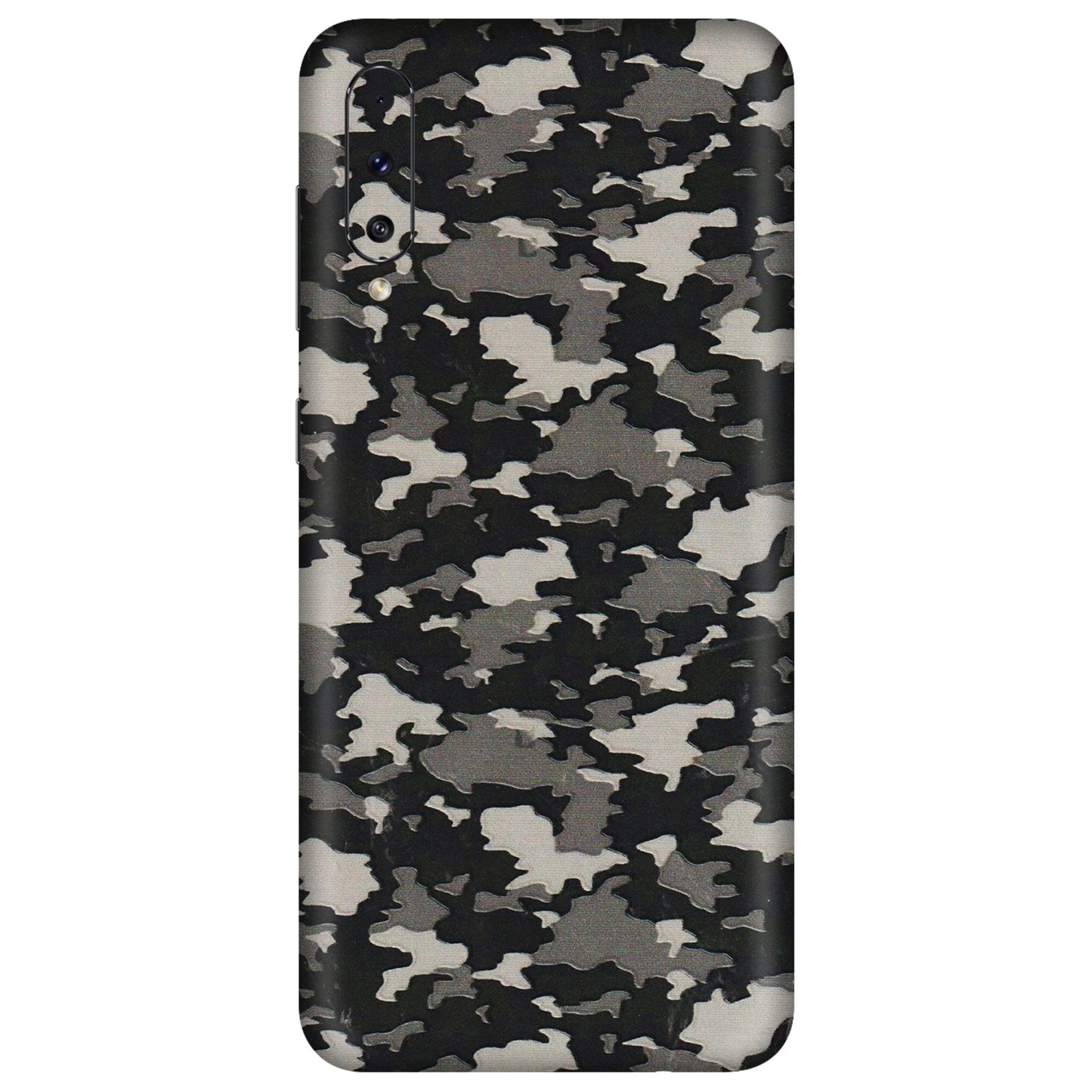 Samsung A/S Series Phone Skins (All Models) - Black/Grey Camoflaunge - 3D Embossed Finish (L-142) Samsung Galaxy A70s
