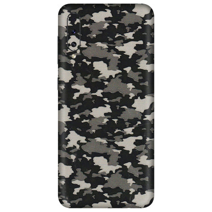 Samsung A/S Series Phone Skins (All Models) - Black/Grey Camoflaunge - 3D Embossed Finish (L-142) Samsung Galaxy A70s