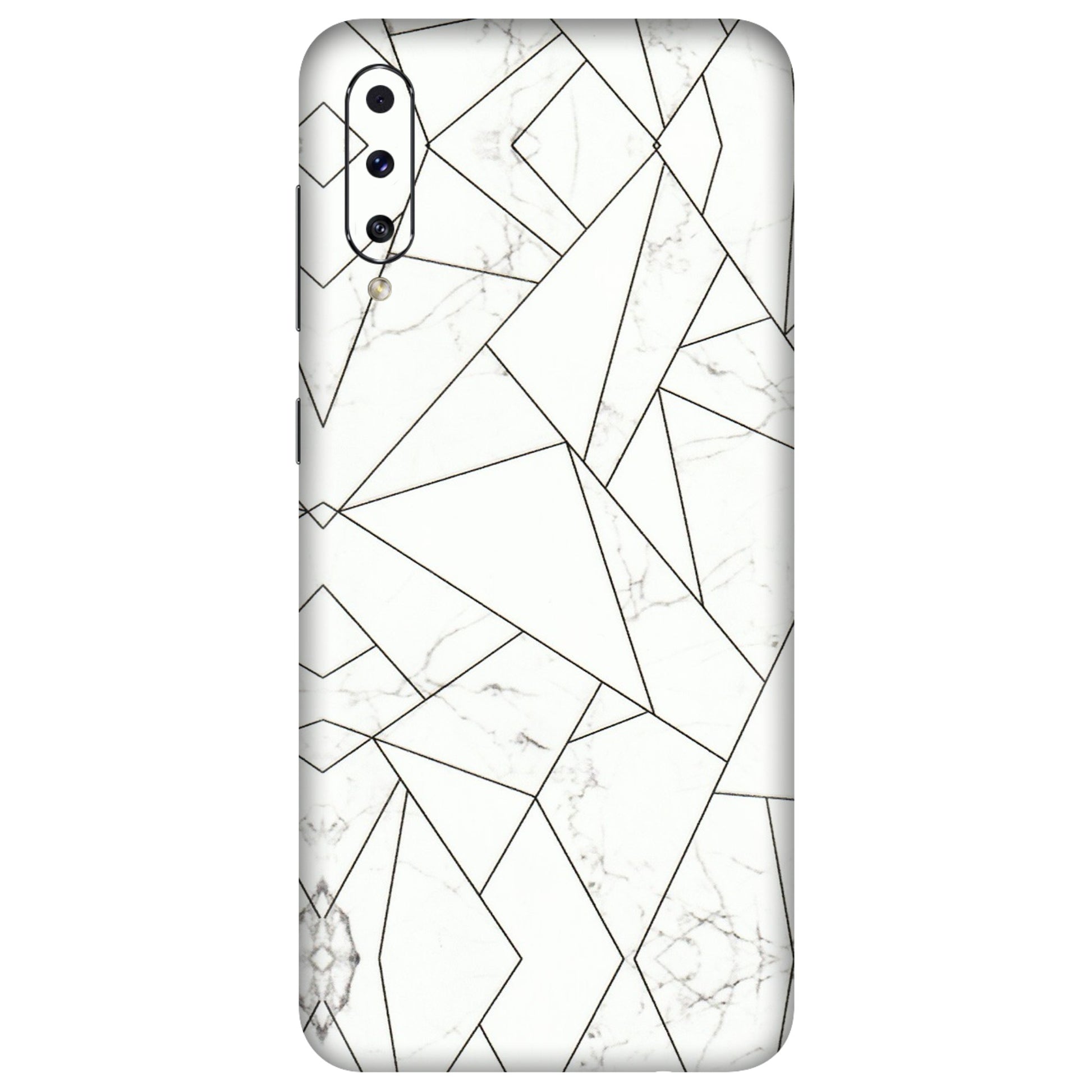 Samsung A/S Series Phone Skins (All Models) - Luxury White Marble Effect - 3D Embossed Finish (L-168) Samsung Galaxy A70s