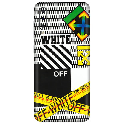 Samsung A/S Series Phone Skins (All Models) - White Off Abstract - 3D Embossed Finish (L-172) Samsung Galaxy A70s