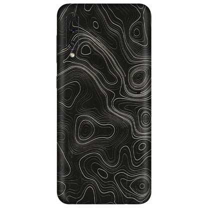 Samsung A/S Series Phone Skins (All Models) - Black Swirl - 3D Embossed Finish (L-196) Samsung Galaxy A70s
