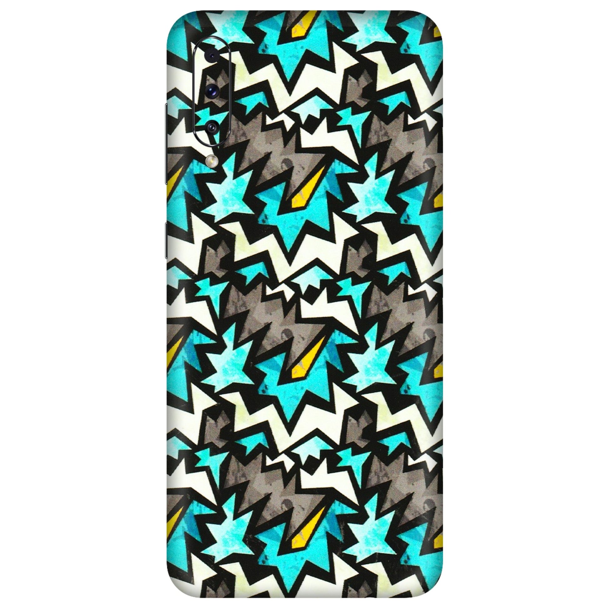 Samsung A/S Series Phone Skins (All Models) - Funky Zig Zag - 3D Embossed Finish (L-223) Samsung Galaxy A70s