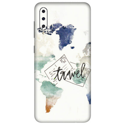 Samsung A/S Series Phone Skins (All Models) - Travel The World - 3D Embossed Finish (L-232) Samsung Galaxy A70s