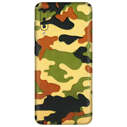 Samsung A/S Series Phone Skins (All Models) - Indian Military - 3D Embossed Finish (L-234) Samsung Galaxy A70s